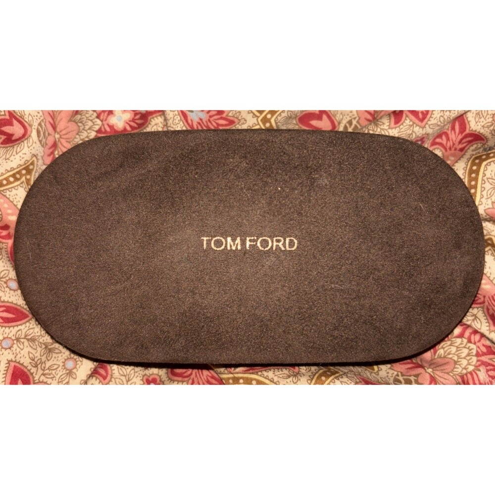 Tom Ford Sunglasses Case Only Brown Velvet Clamshell Eyeglasses Hard Shell
